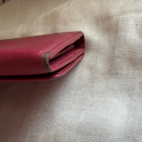 Prada Pink Saffiano Leather Wallet - Picture 7 of 15